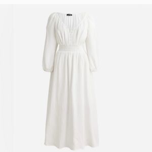 White jcrew gauze dress